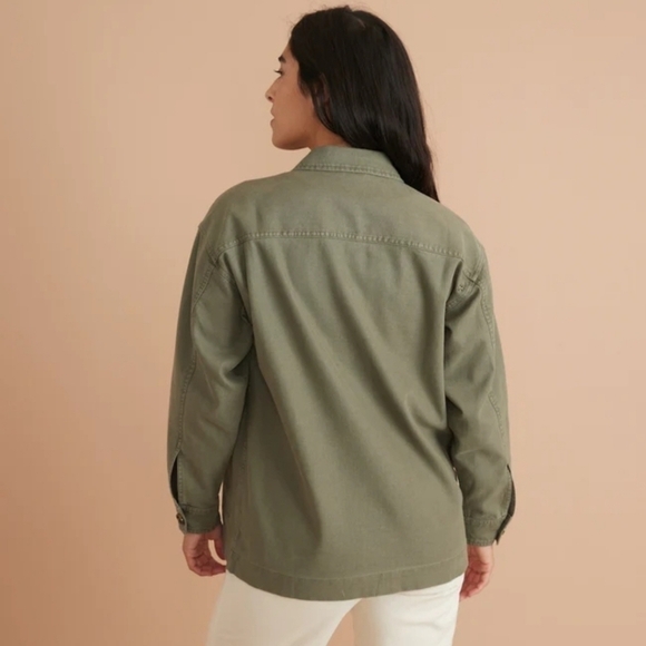 MARINE layer Zito Chore Coat in Olive - Picture 3 of 7